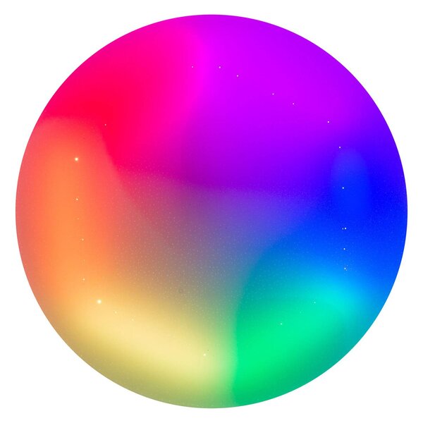 Näve LED mennyezeti lámpa Rainbow, szab., RGBW, éjsz.fé, dimmelhető, Fehér / opál, Folyosó, Műanyag, Modern