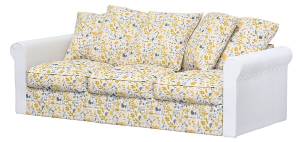 Kanapéhuzat Grönlid 3 személyes IKEA kanapéhoz termék színe sárga szövet fonott, mintás