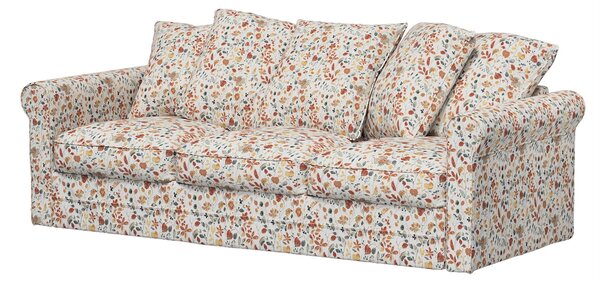 Kanapéhuzat Grönlid 3 személyes IKEA kanapéhoz termék színe narancssárga szövet fonott, mintás