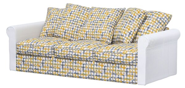 Kanapéhuzat Grönlid 3 személyes IKEA kanapéhoz termék színe kék szövet fonott, mintás