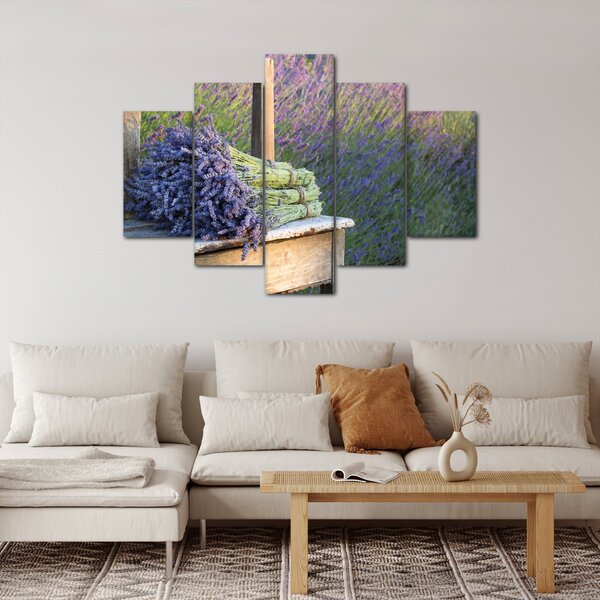Kép - Levendula csokrok (150x105 cm)