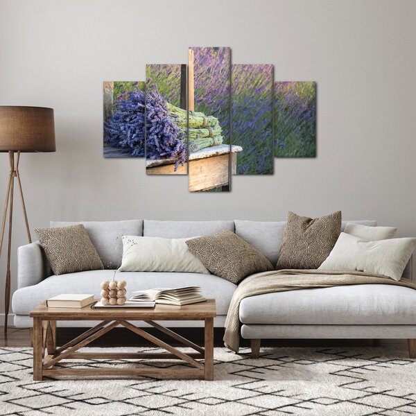 Kép - Levendula csokrok (150x105 cm)