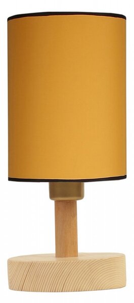 Anka 8757-3 Enteriőr dizájn Asztali lámpa Mustár Tölgy 15x15x34 cm