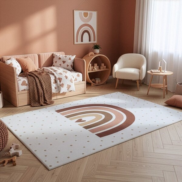 Krémszínű mosható gyerek szőnyeg 120x170 cm Coco 1132 – Ayyildiz Carpets
