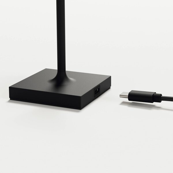 Sigor Nuindie zseb LED-es újratölthető asztali lámpa, fekete, IP54,, dimmelhető, Fekete, Alumínium, Modern