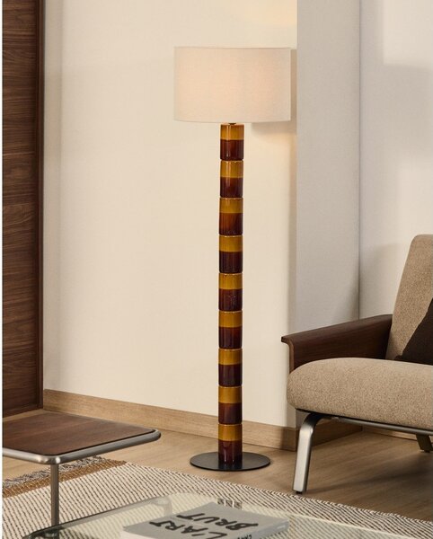 Állólámpa textil búrával (magasság 146 cm) Mavran – Kave Home