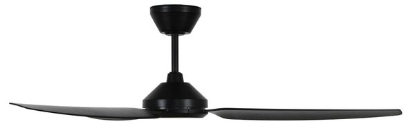 Beacon Lighting mennyezeti ventilátor, Polis fekete, DC, csendes, Ø 137 cm, IP55, Fekete, Nappali / Étkező, Műanyag, Modern