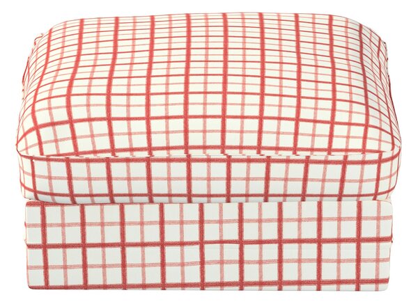 Grönlid puff huzat – IKEA-kompatibilisGrönlid puff huzat – IKEA-kompatibilis termék színe piros szövet mintás