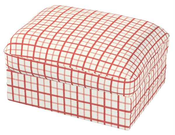 Grönlid puff huzat – IKEA-kompatibilisGrönlid puff huzat – IKEA-kompatibilis termék színe piros szövet mintás