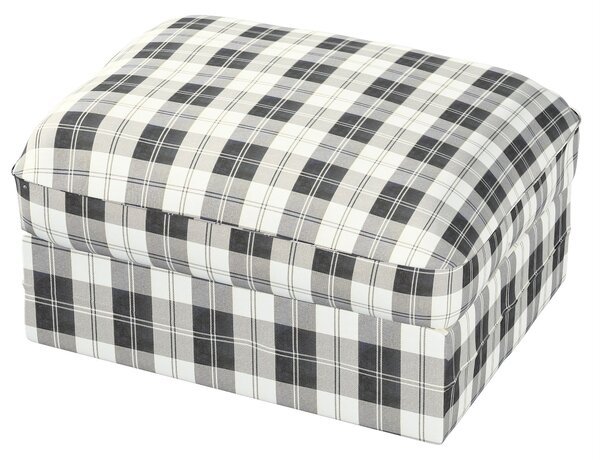 Grönlid puff huzat – IKEA-kompatibilisGrönlid puff huzat – IKEA-kompatibilis termék színe fekete szövet fonott, mintás