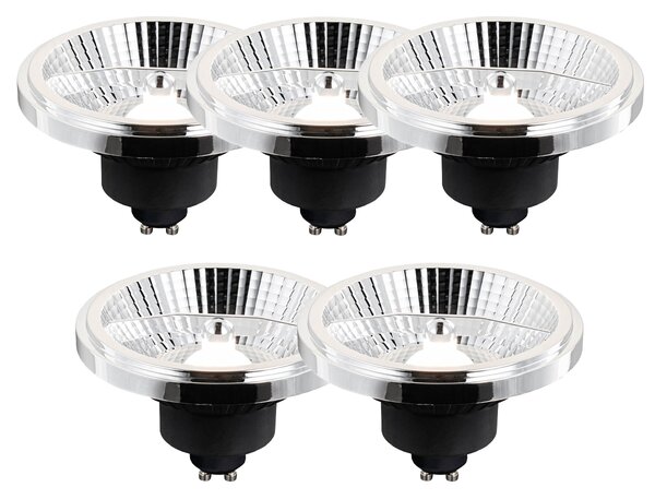 5 db-os GU10 3 fokozatban szabályozható LED izzó AR111 10W 800 lm 2700 - 3700K