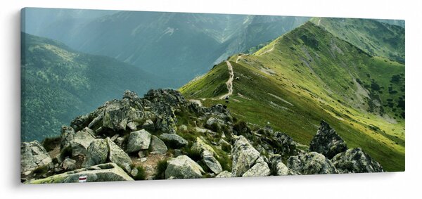 Kép - Hegyi táj (120x50 cm)