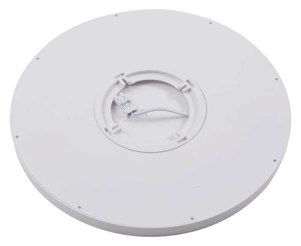 Lindby LED mennyezeti világítás Pravin, Ø 30 cm, CCT, fehér, Fehér / opál, Nappali / Étkező, Műanyag, Modern