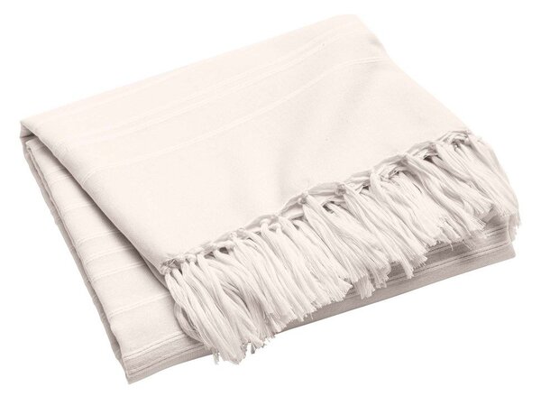 Krémszínű pamut ágytakaró 125x150 cm Lilia – douceur d'intérieur