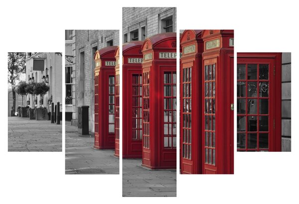 Kép - Londoni telefonfülkék (150x105 cm)