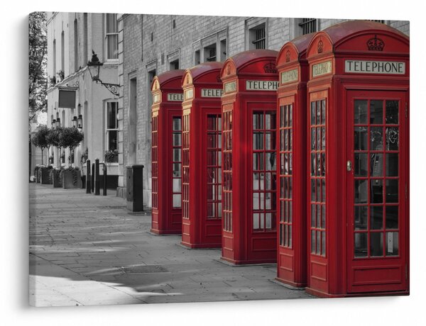 Kép - Londoni telefonfülkék (70x50 cm)