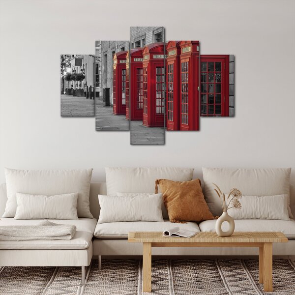 Kép - Londoni telefonfülkék (150x105 cm)