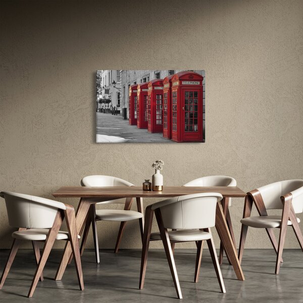 Kép - Londoni telefonfülkék (90x60 cm)