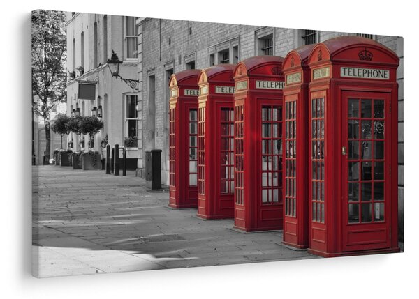 Kép - Londoni telefonfülkék (90x60 cm)