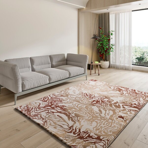 Bézs-terrakotta színű szőnyeg 80x150 cm Astra – Universal