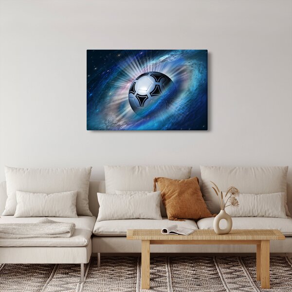 Kép - Futball a térben (90x60 cm)