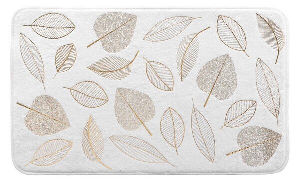 Fehér textil fürdőszobai kilépő 45x75 cm Joya – douceur d'intérieur