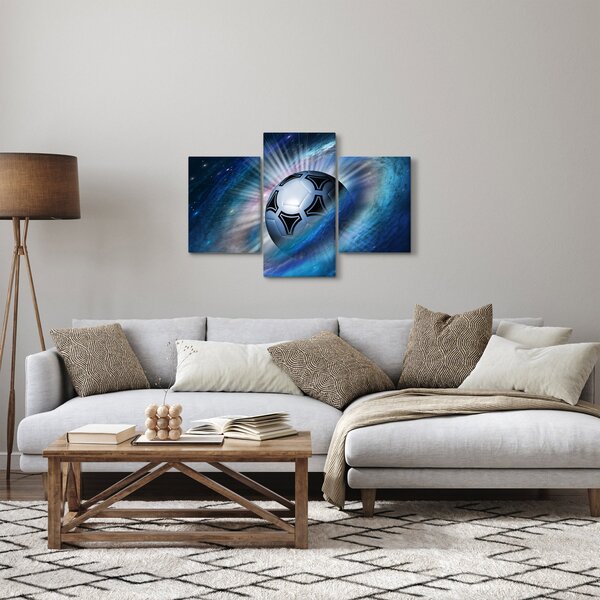 Kép - Futball a térben (90x60 cm)
