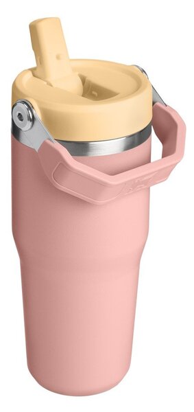 Barackszínű rozsdamentes acél termosz 410 ml IceFlow™ Flip Straw 2.0 Tumbler Peach Rose – Stanley