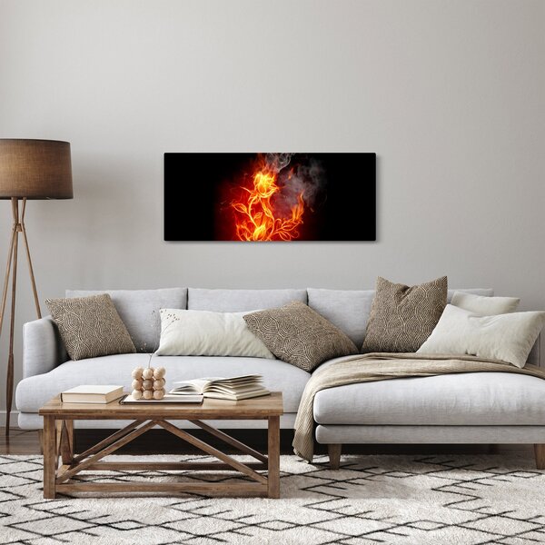 Kép - Rózsák a tűzben (120x50 cm)
