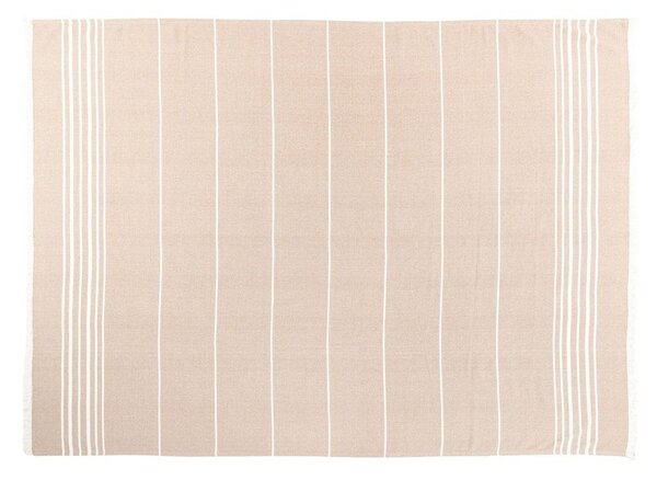 Bézs pamut takaró 150x200 cm Solene – Tiseco Home Studio