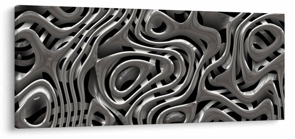 Kép - Fémes absztrakció (120x50 cm)