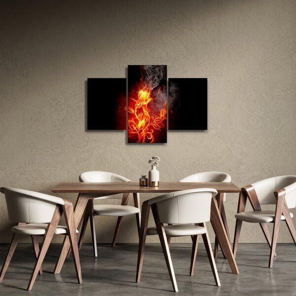 Kép - Rózsák a tűzben (90x60 cm)