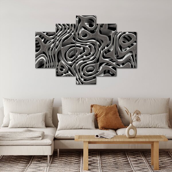 Kép - Fémes absztrakció (150x105 cm)