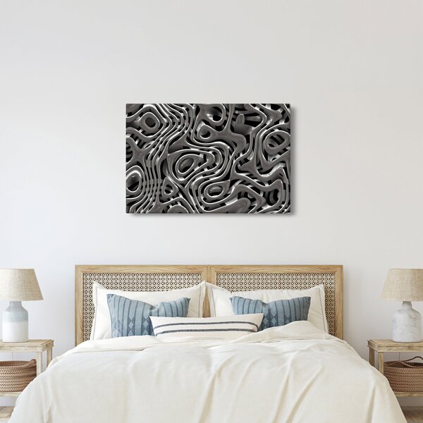 Kép - Fémes absztrakció (90x60 cm)