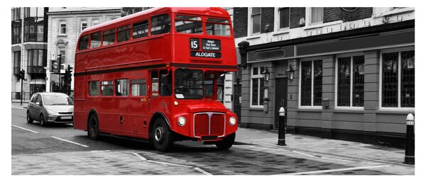 Kép - London busszal (120x50 cm)