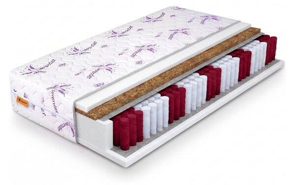 DAX táskarugós matrac kókusszal 80x200x24 - Lavender huzat