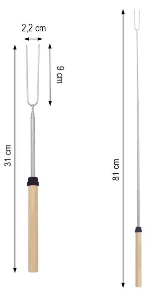 Leziter teleszkópos nyárs 31-81 cm