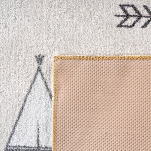 Krémszínű mosható gyerek szőnyeg 140x200 cm Coco 1134 – Ayyildiz Carpets