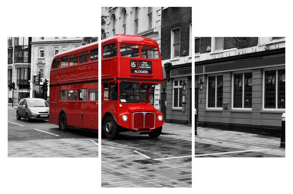 Kép - London busszal (90x60 cm)