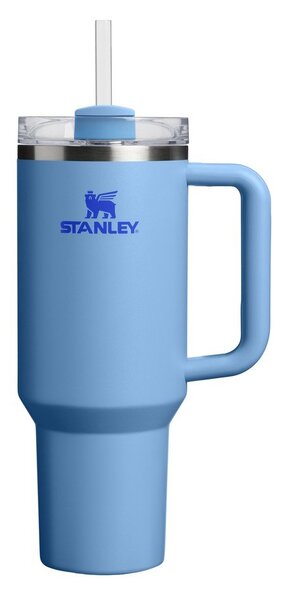 Kék rozsdamentes acél termosz szívószállal 1,18 l Quencher H2.O FlowState™ Tumbler Blue Sky – Stanley