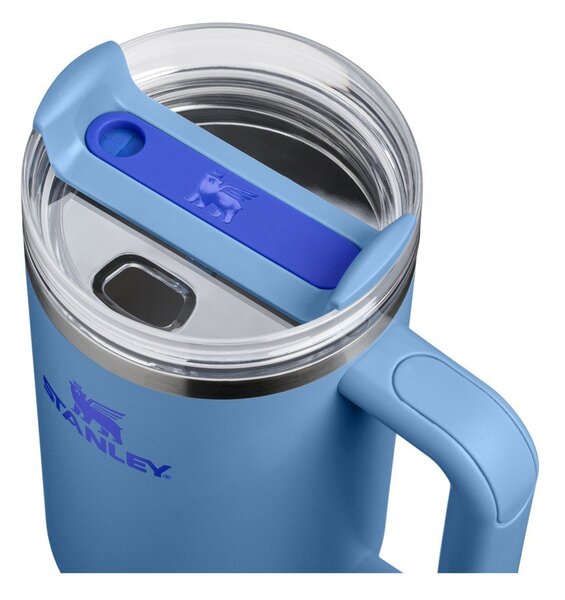 Kék rozsdamentes acél termosz szívószállal 1,18 l Quencher H2.O FlowState™ Tumbler Blue Sky – Stanley