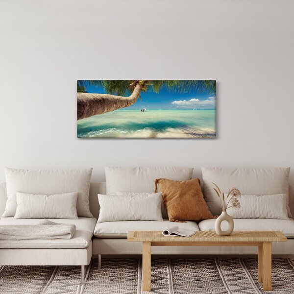 Kép - Tiszta tenger pálmafával (120x50 cm)