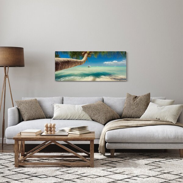 Kép - Tiszta tenger pálmafával (120x50 cm)