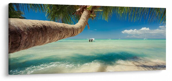 Kép - Tiszta tenger pálmafával (120x50 cm)