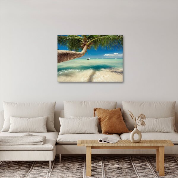 Kép - Tiszta tenger pálmafával (70x50 cm)