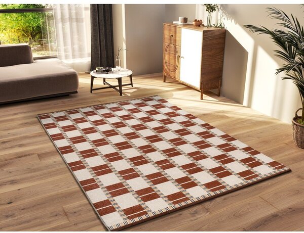 Bézs-terrakotta színű szőnyeg 80x150 cm Astra – Universal