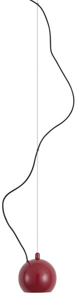 Design függőlámpa piros 1-fázisú sínrendszerhez - Slimline Sara