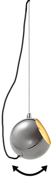 Design függőlámpa króm 1 fázisú sínrendszerhez - Slimline Sara