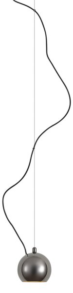 Design függőlámpa sötét króm 1 fázisú sínrendszerhez - Slimline Sara