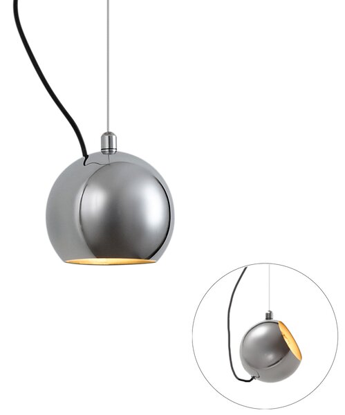 Design függőlámpa króm 1 fázisú sínrendszerhez - Slimline Sara